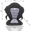 image:imageROC Paddle Boards Detachable Universal Paddleboard Kayak Seat Adjustable Design Soft Cushion Back Support for Inflatable SUPs Kayaks Canoes Rowboats Fishing Boats