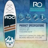 image:imageRoc Inflatable Stand Up Paddle Board 10 6 with Premium SUP Paddle Board Accessories Wide Stable Design NonSlip Comfort Deck for Youth amp AdultsNwk