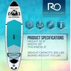 image:imageRoc Inflatable Stand Up Paddle Board 10 6 with Premium SUP Paddle Board Accessories Wide Stable Design NonSlip Comfort Deck for Youth amp AdultsTeal2