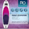 image:imageRoc Inflatable Stand Up Paddle Board 10 6 with Premium SUP Paddle Board Accessories Wide Stable Design NonSlip Comfort Deck for Youth amp AdultsViolet