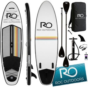image:imageRoc Inflatable Stand Up Paddle Board 10 6 with Premium SUP Paddle Board Accessories Wide Stable Design NonSlip Comfort Deck for Youth amp AdultsEclipse