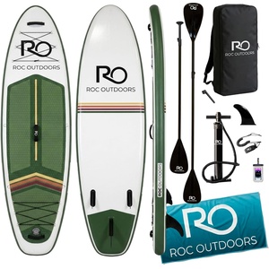 image:imageRoc Inflatable Stand Up Paddle Board 10 6 with Premium SUP Paddle Board Accessories Wide Stable Design NonSlip Comfort Deck for Youth amp AdultsEverglade