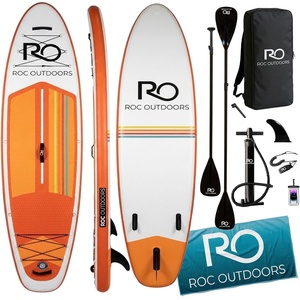 image:imageRoc Inflatable Stand Up Paddle Board 10 6 with Premium SUP Paddle Board Accessories Wide Stable Design NonSlip Comfort Deck for Youth amp AdultsGolden Hour