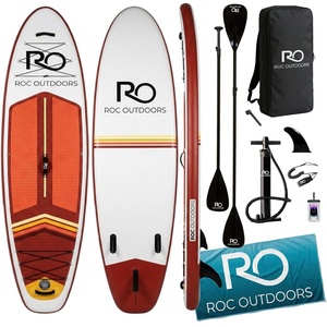 image:imageRoc Inflatable Stand Up Paddle Board 10 6 with Premium SUP Paddle Board Accessories Wide Stable Design NonSlip Comfort Deck for Youth amp AdultsShoreline