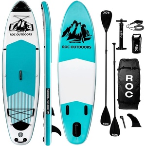 image:imageRoc Inflatable Stand Up Paddle Board 10 6 with Premium SUP Paddle Board Accessories Wide Stable Design NonSlip Comfort Deck for Youth amp AdultsTeal