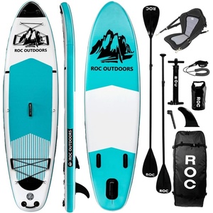 image:imageRoc Inflatable Stand Up Paddle Board 10 6 with Premium SUP Paddle Board Accessories Wide Stable Design NonSlip Comfort Deck for Youth amp AdultsTeal2