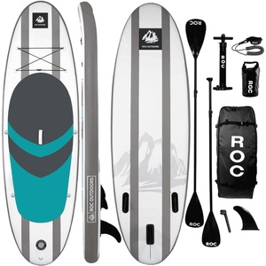 image:imageRoc Inflatable Stand Up Paddle Board 10 6 with Premium SUP Paddle Board Accessories Wide Stable Design NonSlip Comfort Deck for Youth amp Adultsoceans