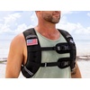 image:imageRoc Outdoors Weighted Vest W RubFree Technology for Woman and Men 5lb10lb15lb20lb30lb Weight Vest with Reflective Stripe for Workout Strength Training Running Walking Fitness Weight Training Weight Loss WeightliftingBlack