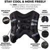 image:imageRoc Outdoors Weighted Vest W RubFree Technology for Woman and Men 5lb10lb15lb20lb30lb Weight Vest with Reflective Stripe for Workout Strength Training Running Walking Fitness Weight Training Weight Loss WeightliftingBlack