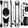image:imageRoc Inflatable Stand Up Paddle Board 10 6 with Premium SUP Paddle Board Accessories Wide Stable Design NonSlip Comfort Deck for Youth amp Adults Charcoal