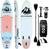 image:imageRoc Inflatable Stand Up Paddle Board 10 6 with Premium SUP Paddle Board Accessories Wide Stable Design NonSlip Comfort Deck for Youth amp Adults Cloud