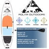 image:imagePolar Outdoors by Roc Inflatable Stand Up Paddle Board with Premium SUP Paddle Board Accessories Wide Stable Design NonSlip Comfort Deck for Youth amp Adults Trail